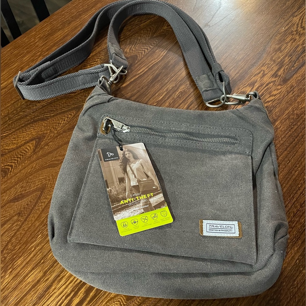 Travelon Gray Crossbody Bag